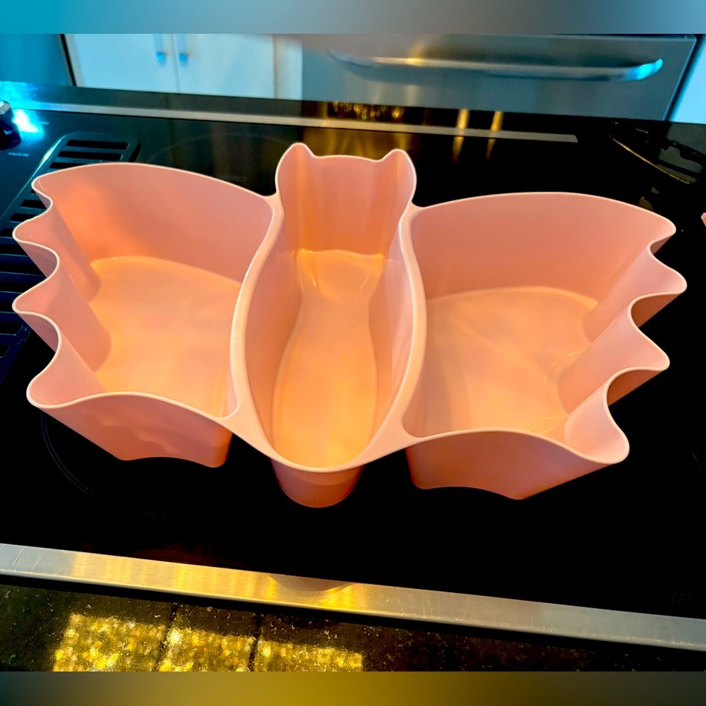 Pastel pink bat tray- great for party snacks, organizing, home decor